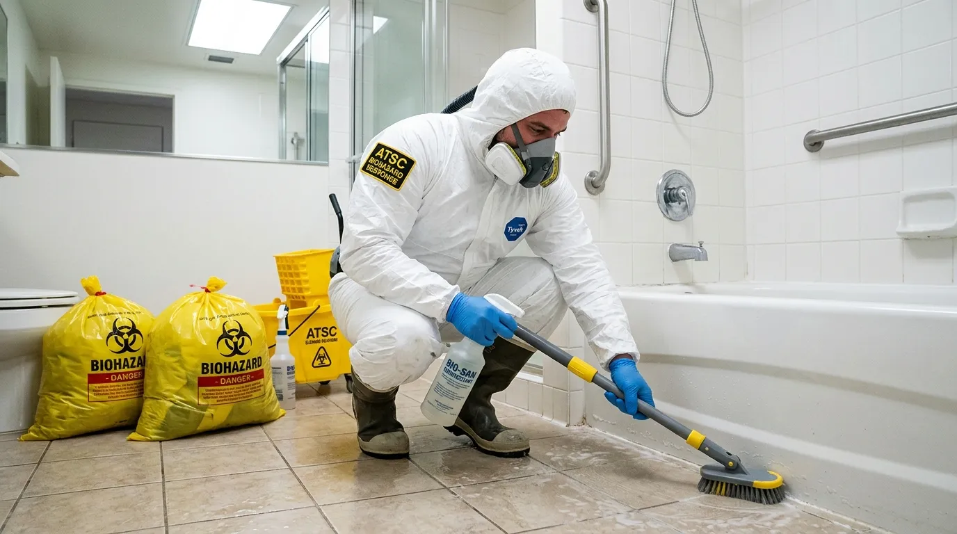 Decontamination equipment deployed for Blood Cleanup in Mendham